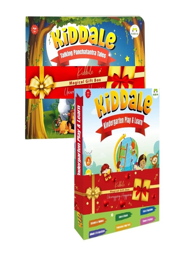 Kiddale ABC 123 Musical Sound Book for Kids with 1 Story Board Book on 16 Panchatantra Tales| Best Gift for 2-5 Years Kids - Image 1